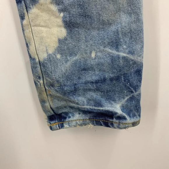 Strivers Row Men's Grey Birch Distressed Fit Raw Bleached Jeans Size 30x31 NWT - Picture 4 of 14